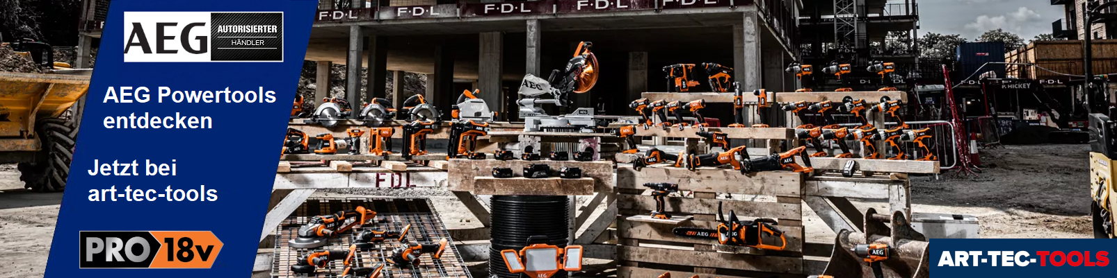 AEG Powertools und PRO18V Akkuwerkzeuge